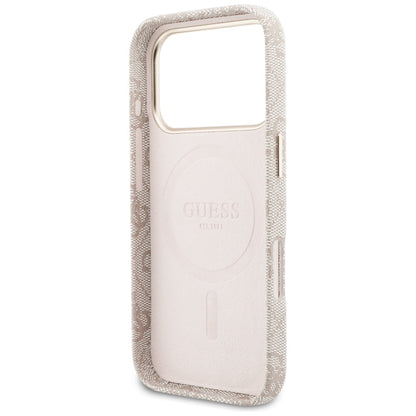 MagSafe-kotelo Apple iPhone 17 Pro Maxille, Guess, 4G Script Logo, Pinkki