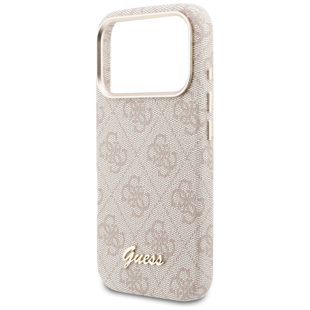 MagSafe-kotelo Apple iPhone 17 Pro Maxille, Guess, 4G Script Logo, Pinkki