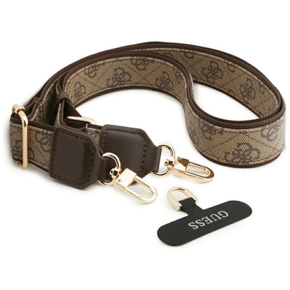 MagSafe-kotelo Apple iPhone 17 Pro Maxille, Guess, 4G Triangle Logo with Big Strap, Ruskea
