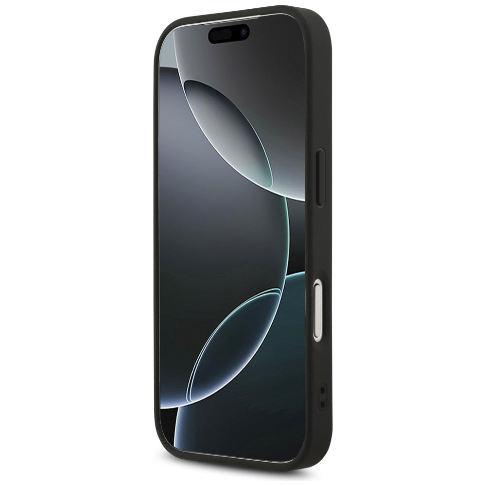 MagSafe-kotelo Apple iPhone 17 Pro Maxille, Guess, 4G Triangle Strass, Musta