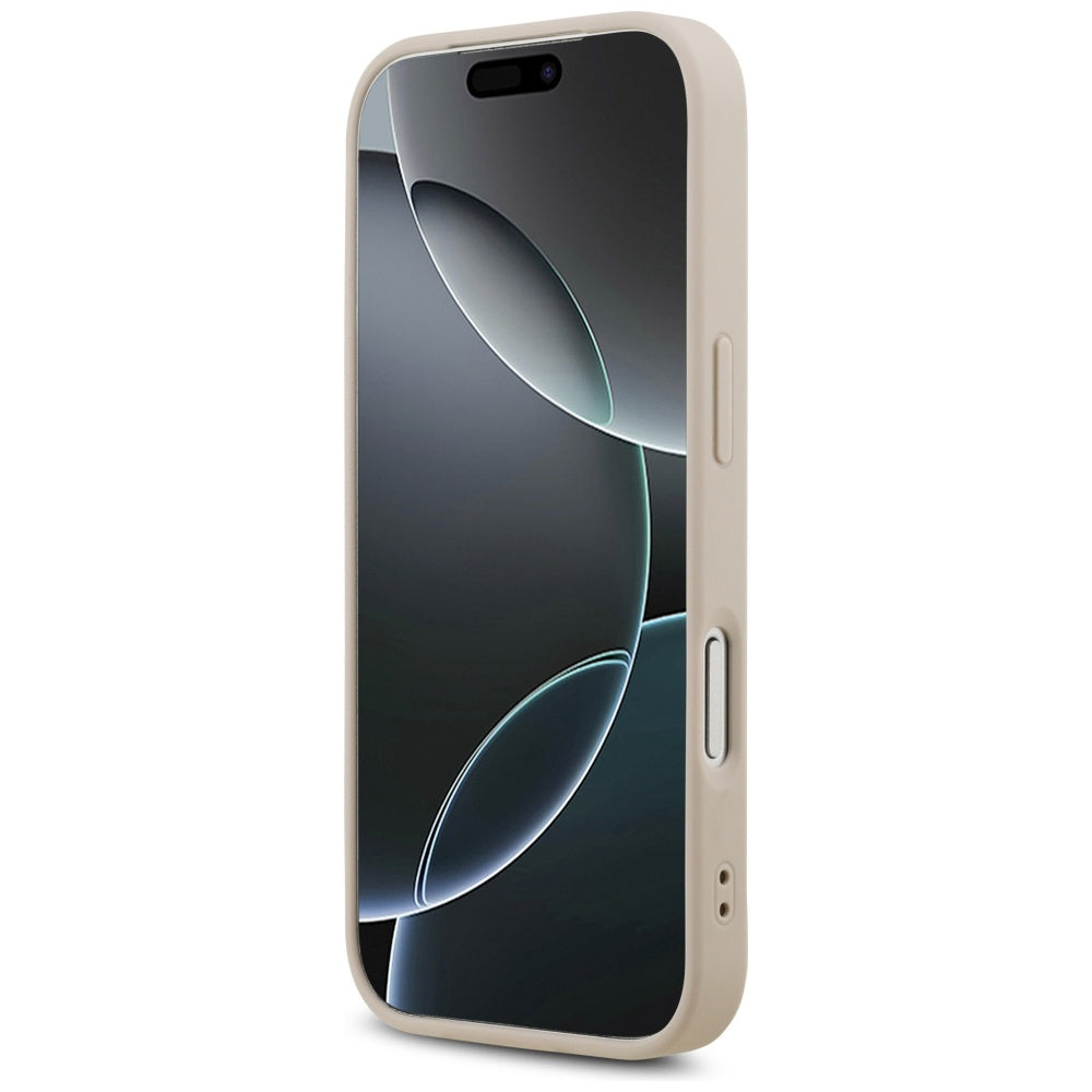 MagSafe-kotelo Apple iPhone 17 Pro Maxille, Guess, 4G Triangle Strass, Pinkki