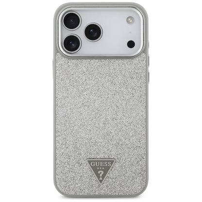 MagSafe-kotelo Apple iPhone 17 Pro Maxille, Guess, Glitter Triangle Logo, Hopea