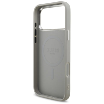 MagSafe-kotelo Apple iPhone 17 Pro Maxille, Guess, Glitter Triangle Logo, Hopea