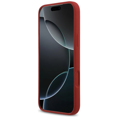 MagSafe-kotelo Apple iPhone 17 Pro Maxille, Guess, Script Metal Logo, Punainen