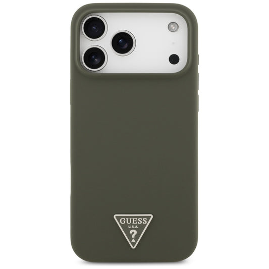 MagSafe-kotelo Apple iPhone 17 Pro Maxille, Guess, Triangle Logo, Khaki