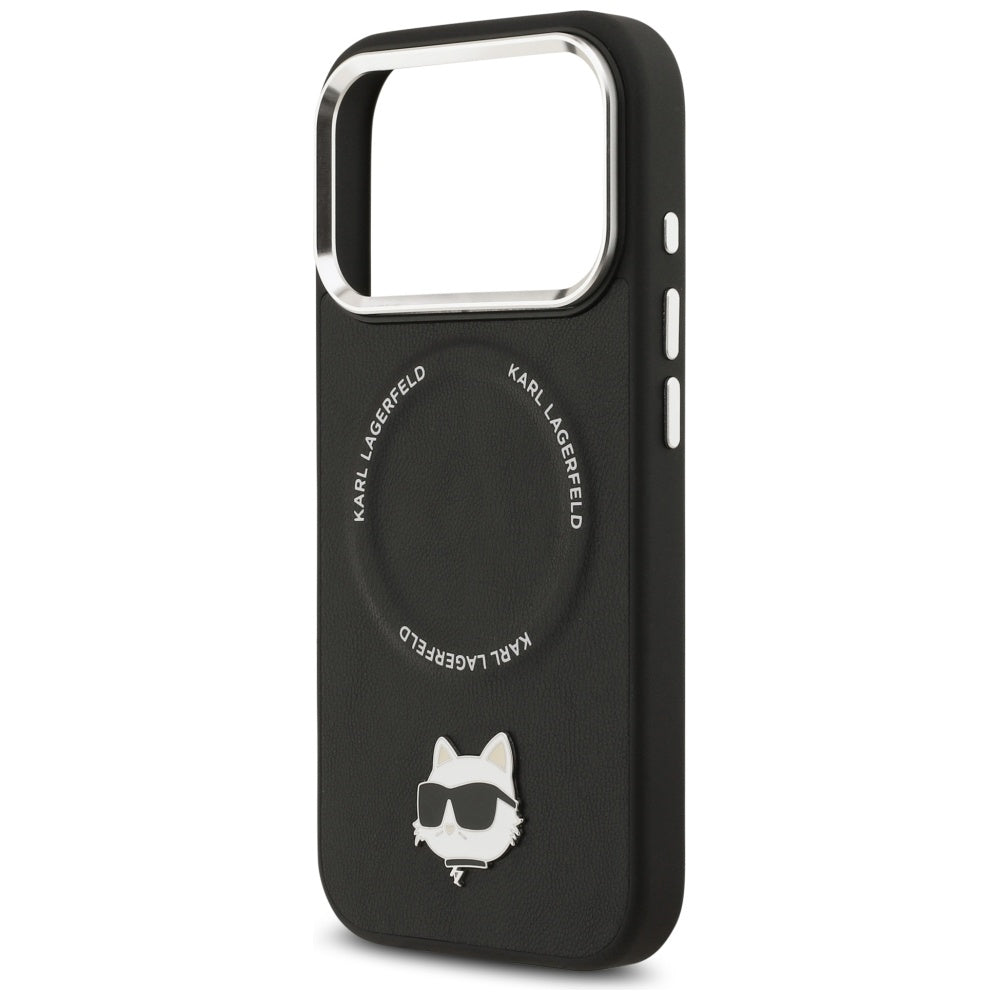 MagSafe Case for Apple iPhone 17 Pro Max, Karl Lagerfeld, Choupette Pin, Black