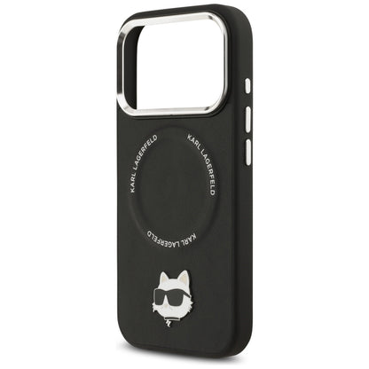 MagSafe Case for Apple iPhone 17 Pro Max, Karl Lagerfeld, Choupette Pin, Black