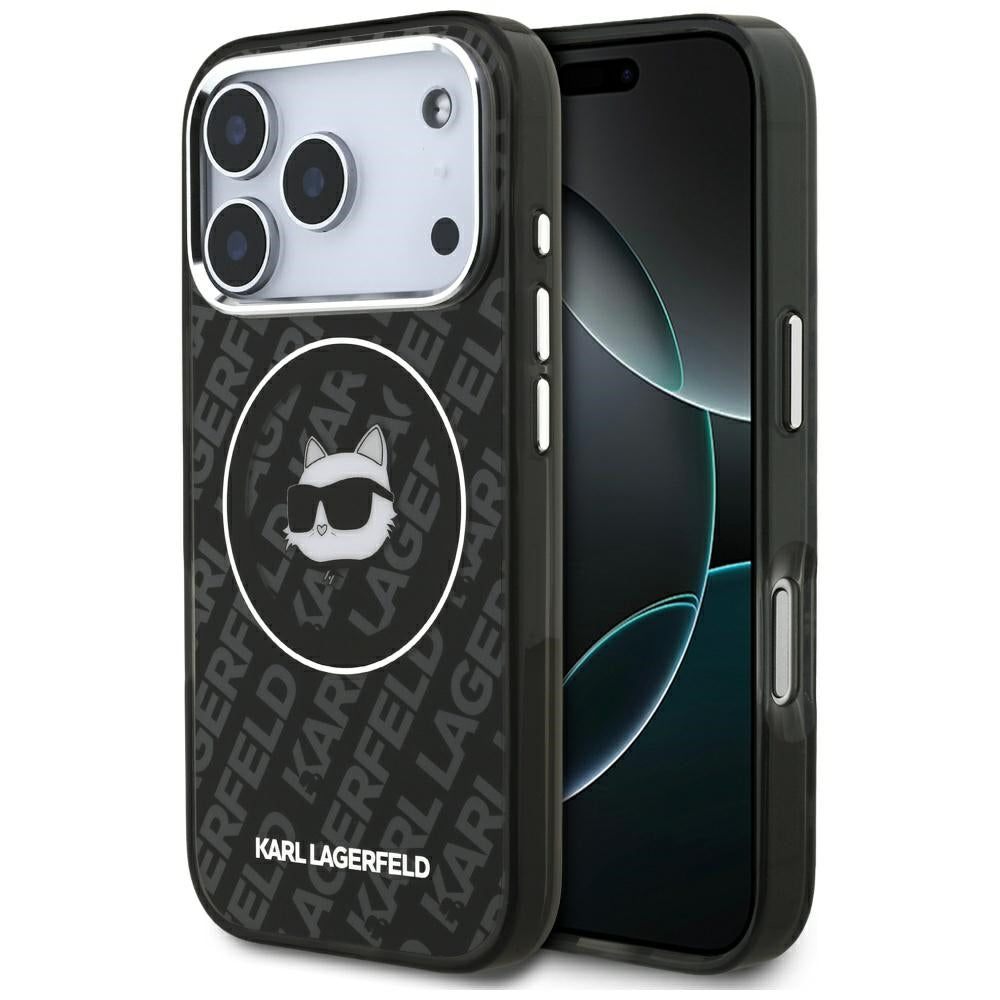 MagSafe-kotelo Apple iPhone 17 Pro Maxille, Karl Lagerfeld, IML Choupette's Head, Musta