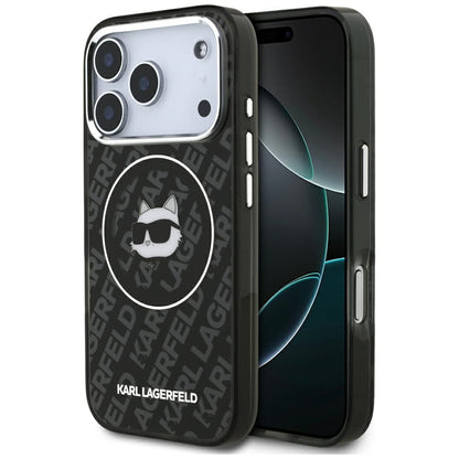 MagSafe-kotelo Apple iPhone 17 Pro Maxille, Karl Lagerfeld, IML Choupette's Head, Musta