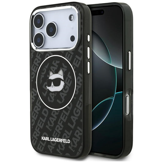 MagSafe-kotelo Apple iPhone 17 Pro Maxille, Karl Lagerfeld, IML Choupette's Head, Musta