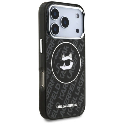 MagSafe-kotelo Apple iPhone 17 Pro Maxille, Karl Lagerfeld, IML Choupette's Head, Musta