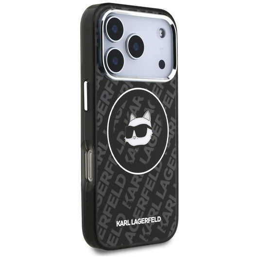 MagSafe-kotelo Apple iPhone 17 Pro Maxille, Karl Lagerfeld, IML Choupette's Head, Musta