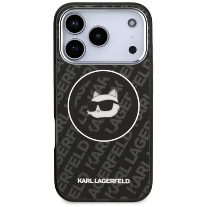 MagSafe-kotelo Apple iPhone 17 Pro Maxille, Karl Lagerfeld, IML Choupette's Head, Musta