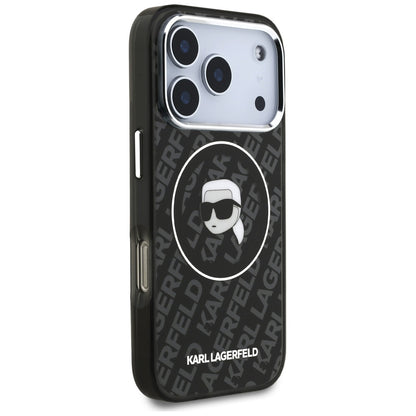 MagSafe-kotelo Apple iPhone 17 Pro Maxille, Karl Lagerfeld, IML Karl`s Head, Musta
