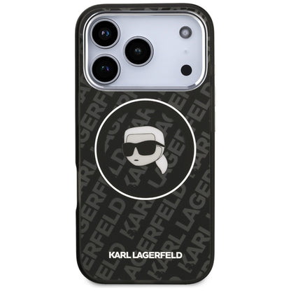 MagSafe-kotelo Apple iPhone 17 Pro Maxille, Karl Lagerfeld, IML Karl`s Head, Musta