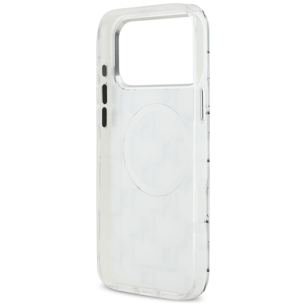 MagSafe-kotelo Apple iPhone 17 Pro Maxille, Karl Lagerfeld, IML KL Monogram, Valkoinen