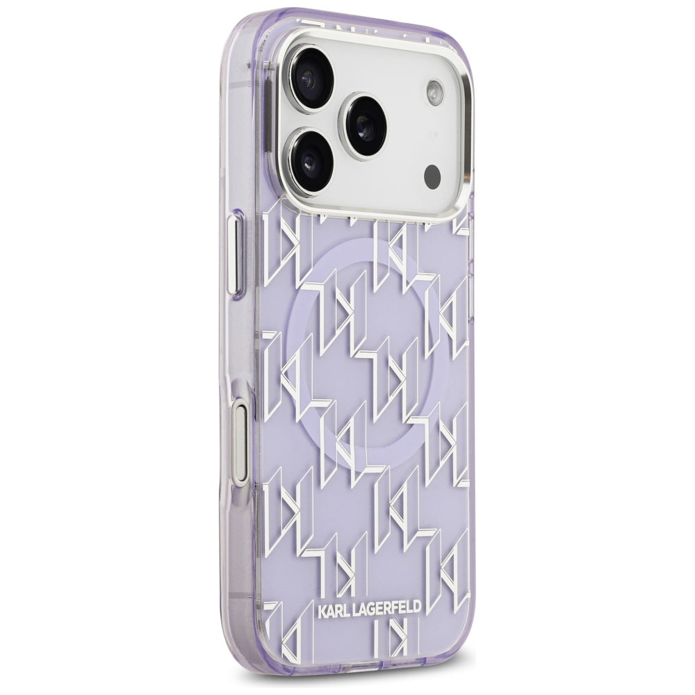 MagSafe-kotelo Apple iPhone 17 Pro Maxille, Karl Lagerfeld, IML KL Monogram, Violetti