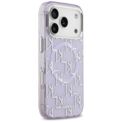 MagSafe-kotelo Apple iPhone 17 Pro Maxille, Karl Lagerfeld, IML KL Monogram, Violetti