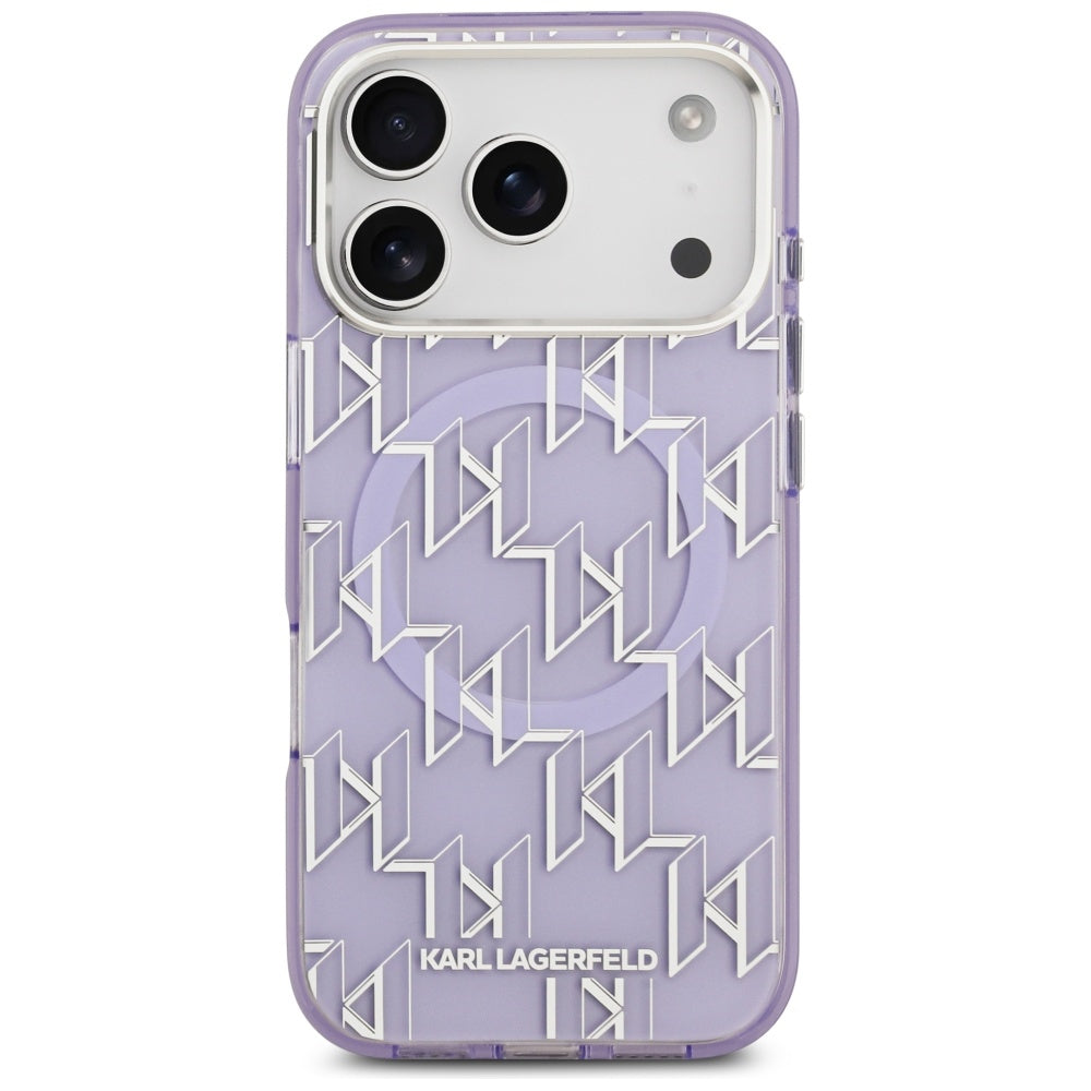 MagSafe-kotelo Apple iPhone 17 Pro Maxille, Karl Lagerfeld, IML KL Monogram, Violetti