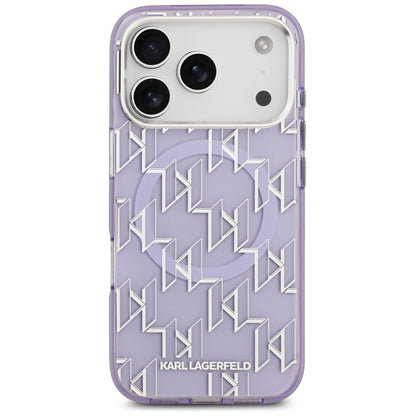 MagSafe-kotelo Apple iPhone 17 Pro Maxille, Karl Lagerfeld, IML KL Monogram, Violetti
