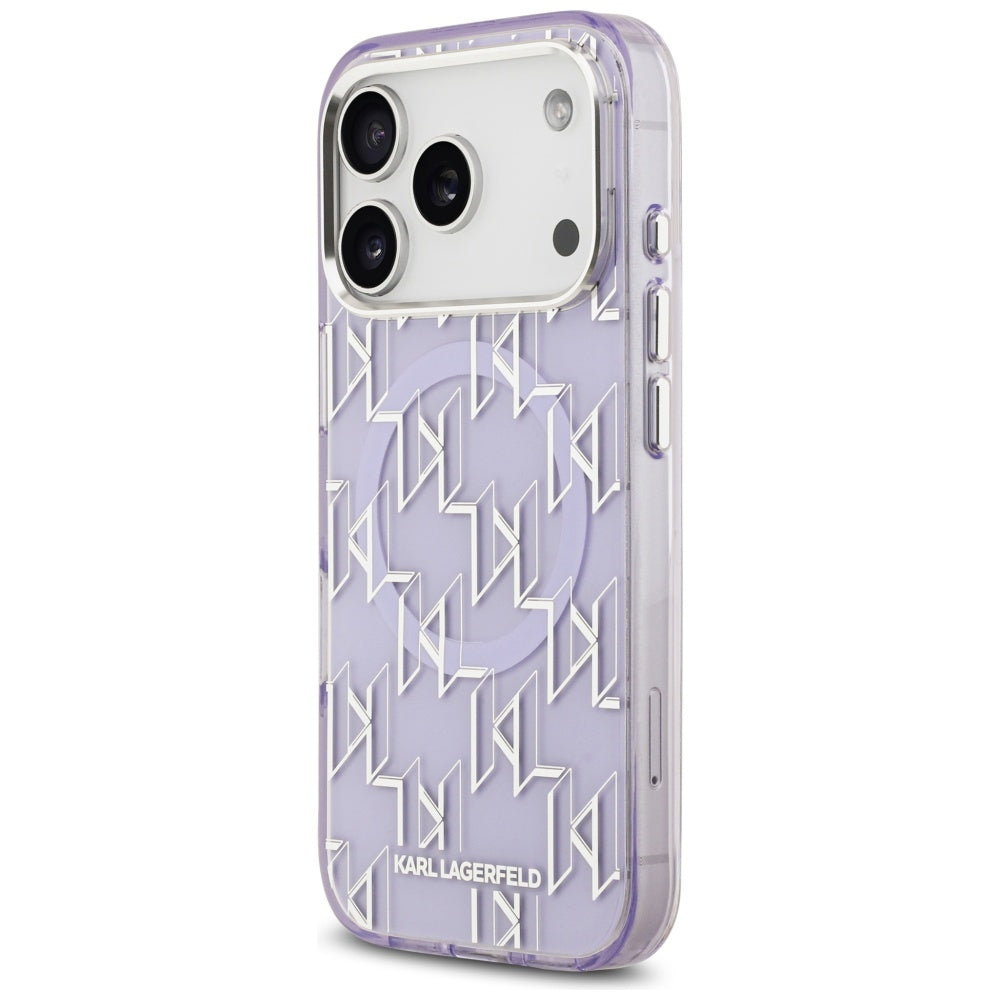 MagSafe-kotelo Apple iPhone 17 Pro Maxille, Karl Lagerfeld, IML KL Monogram, Violetti