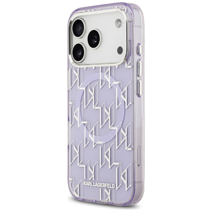 MagSafe-kotelo Apple iPhone 17 Pro Maxille, Karl Lagerfeld, IML KL Monogram, Violetti