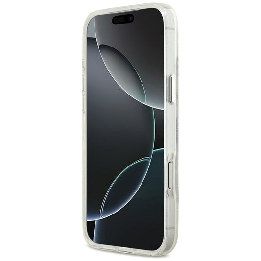 MagSafe-kotelo Apple iPhone 17 Pro Maxille, Karl Lagerfeld, IML Sketch Logo Glitter Karl & Choupette, Läpinäkyvä