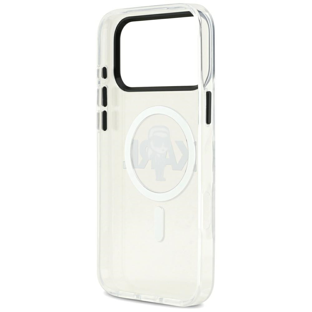 MagSafe-kotelo Apple iPhone 17 Pro Maxille, Karl Lagerfeld, IML Sketch Logo Karl, Läpinäkyvä