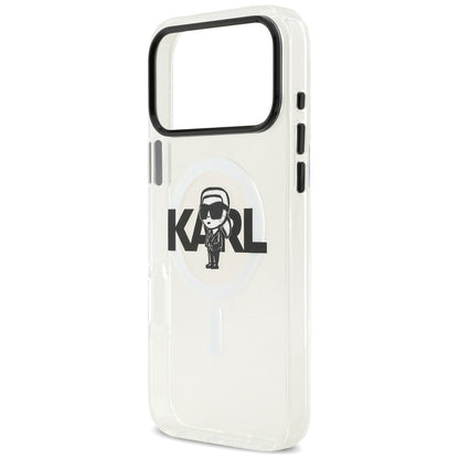 MagSafe-kotelo Apple iPhone 17 Pro Maxille, Karl Lagerfeld, IML Sketch Logo Karl, Läpinäkyvä