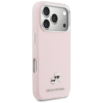 MagSafe-kotelo Apple iPhone 17 Pro Maxille, Karl Lagerfeld, Karl & Choupette Head's Pin, Pinkki