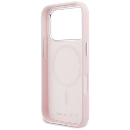 MagSafe-kotelo Apple iPhone 17 Pro Maxille, Karl Lagerfeld, Karl & Choupette Head's Pin, Pinkki