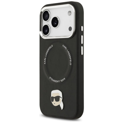 MagSafe Case for Apple iPhone 17 Pro Max, Karl Lagerfeld, Karl Pin, Black