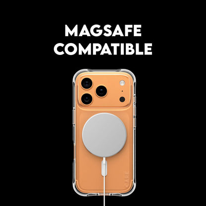 MagSafe-kotelo Apple iPhone 17 Pro Maxille, PanzerGlass, Muodikas, Läpinäkyvä Valkoinen