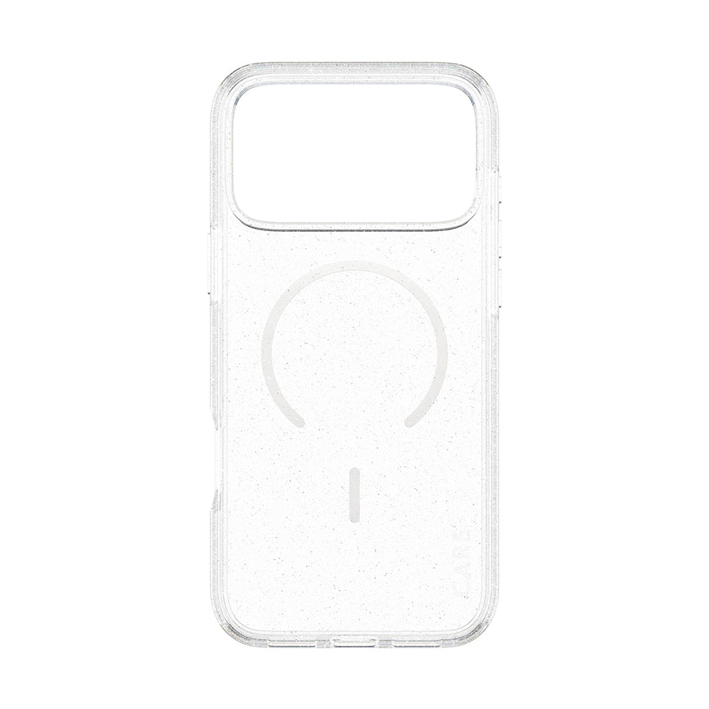 MagSafe-kotelo Apple iPhone 17 Pro Maxille, PanzerGlass, Care Urban Explorer Star Lit, Läpinäkyvä Valkoinen