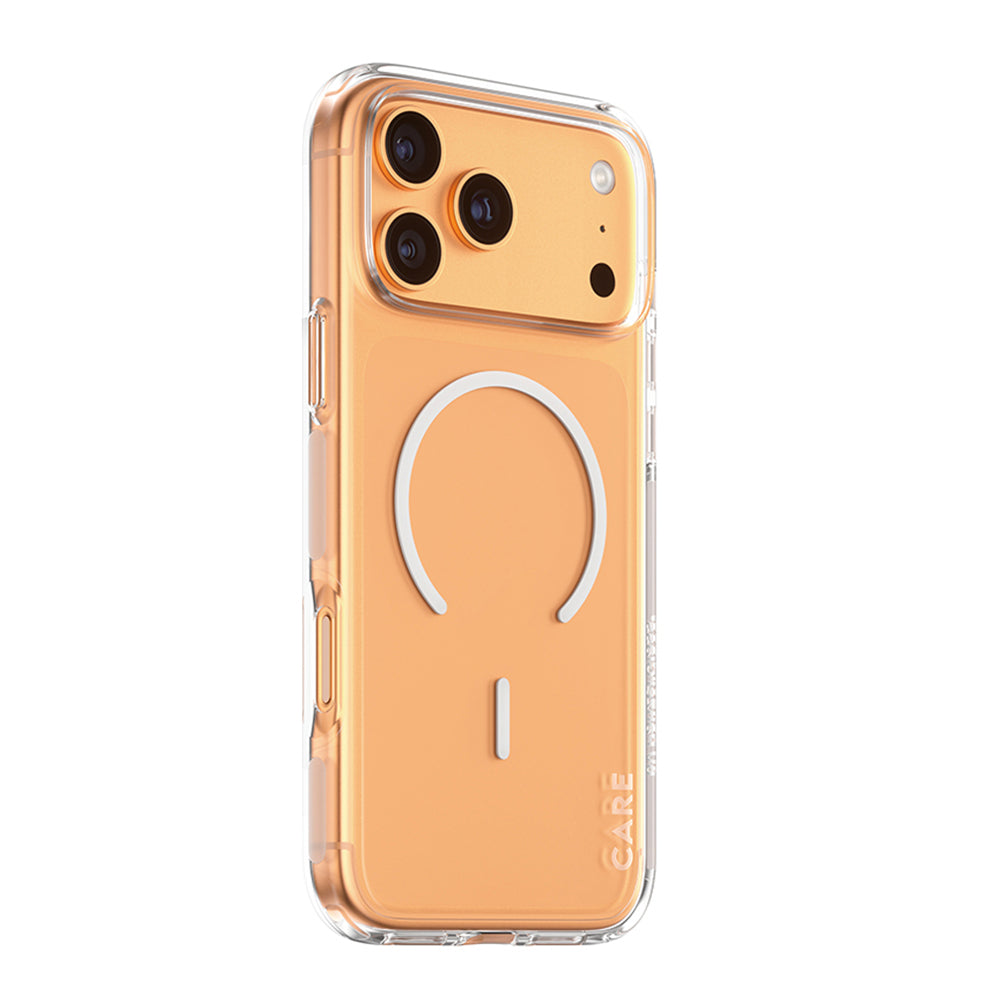 MagSafe-kotelo Apple iPhone 17 Pro Maxille, PanzerGlass, Care Urban Explorer, Valkoinen Läpinäkyvä