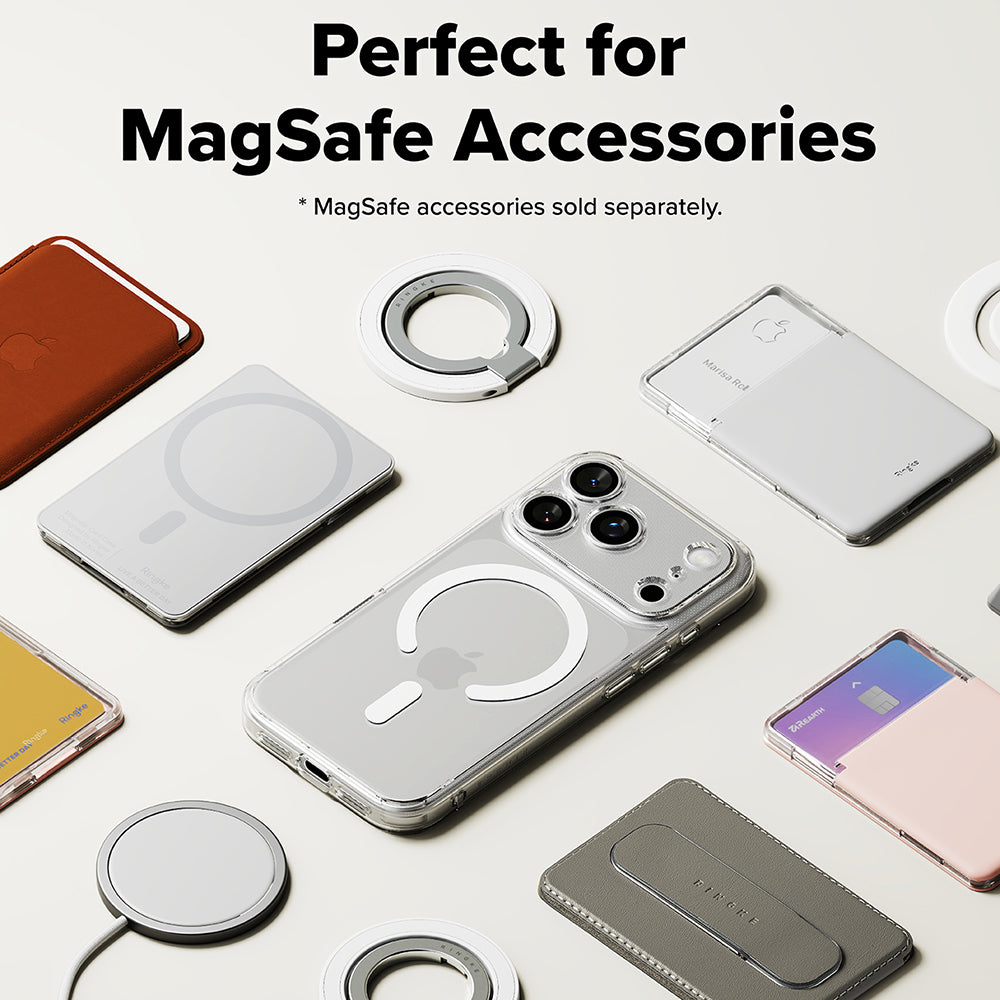 MagSafe-kotelo Apple iPhone 17 Pro Maxille, Ringke, Fusion, Läpinäkyvä
