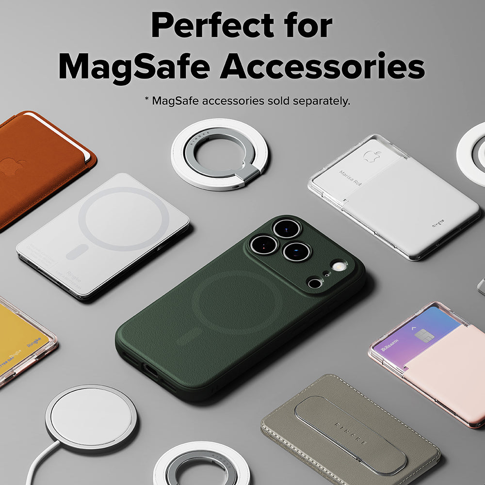 MagSafe-kotelo Apple iPhone 17 Pro Maxille, Ringke, Onyx, Tummanvihreä