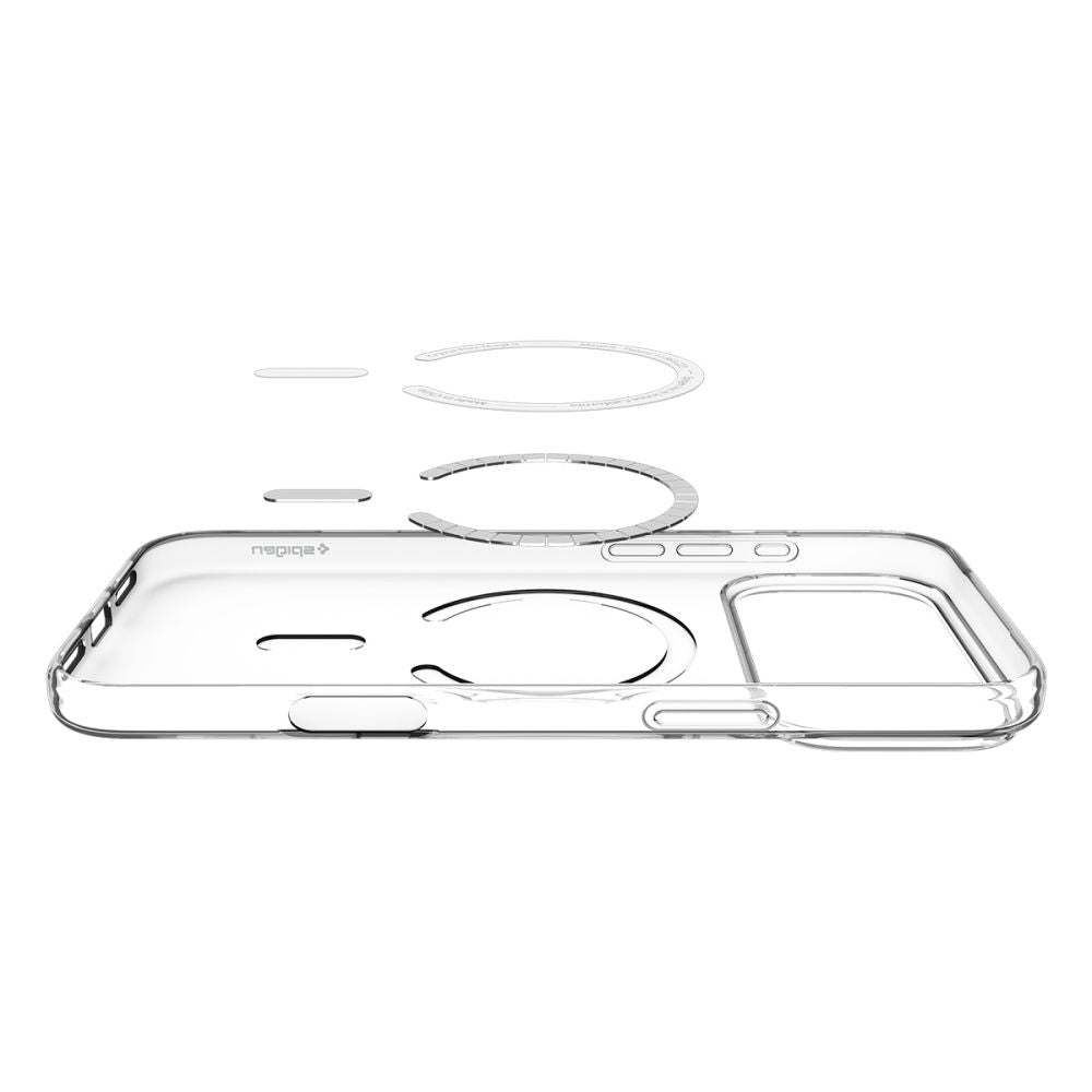 MagSafe-kotelo Apple iPhone 17 Pro Maxille, Spigen, Liquid Crystal, Valkoinen