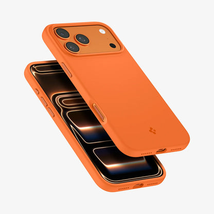 MagSafe-kuori Apple iPhone 17 Pro Maxille, Spigen, Silicone Fit, Oranssi ACS11378