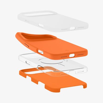 MagSafe-kuori Apple iPhone 17 Pro Maxille, Spigen, Silicone Fit, Oranssi ACS11378
