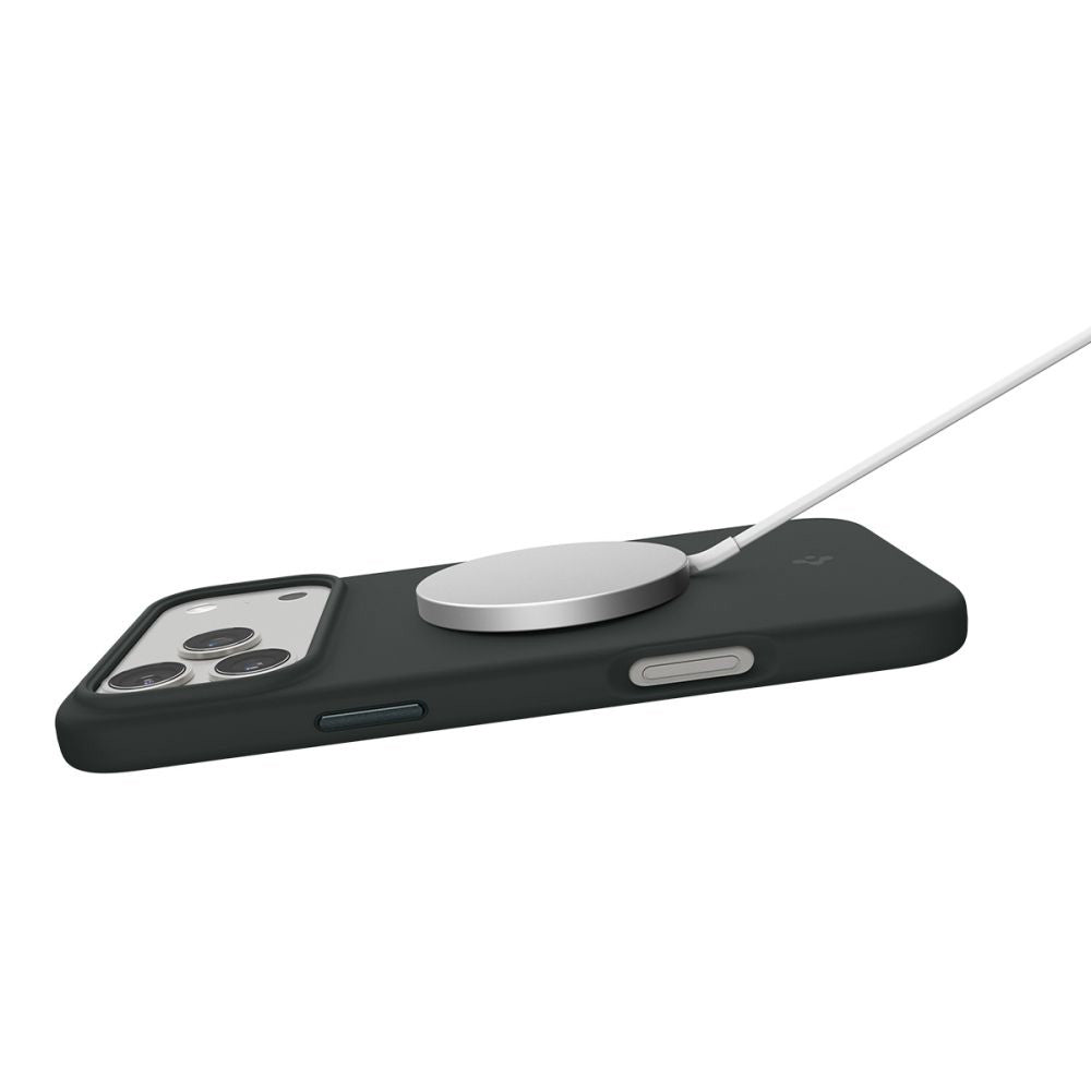 MagSafe-kotelo Apple iPhone 17 Pro Maxille, Spigen, Silicone Fit, Vihreä