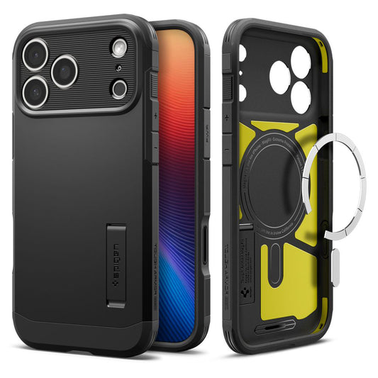 MagSafe-kotelo Apple iPhone 17 Pro Maxille, Spigen, Tough Armor T, Musta