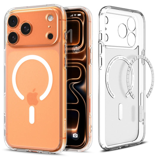 MagSafe-kotelo Apple iPhone 17 Pro Maxille, Spigen, Ultra Hybrid, Satinoitu Valkoinen