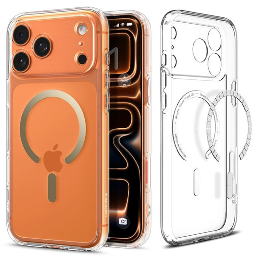 MagSafe-kotelo Apple iPhone 17 Pro Maxille, Spigen, Ultra Hybrid, Läpinäkyvä Kulta