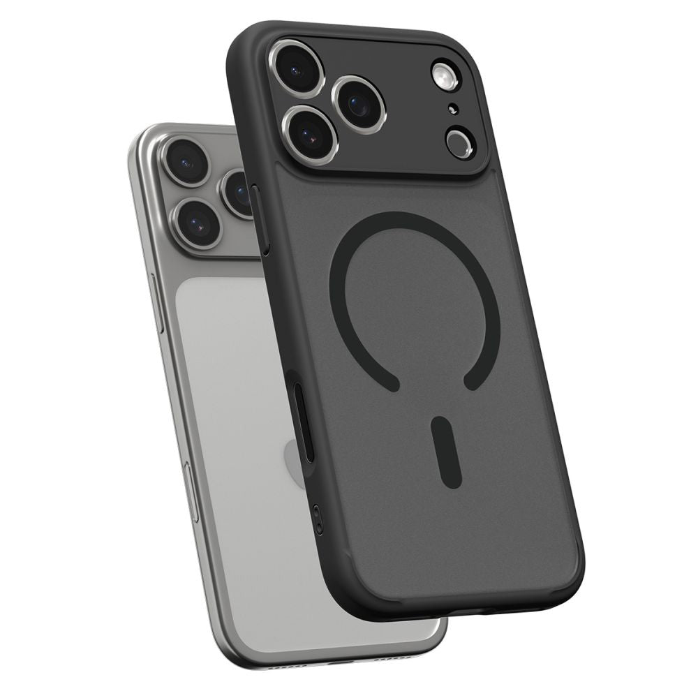 MagSafe-kotelo Apple iPhone 17 Pro Maxille, Spigen, Ultra Hybrid, Satinoitu Musta