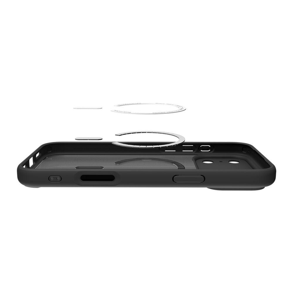 MagSafe-kotelo Apple iPhone 17 Pro Maxille, Spigen, Ultra Hybrid, Satinoitu Musta