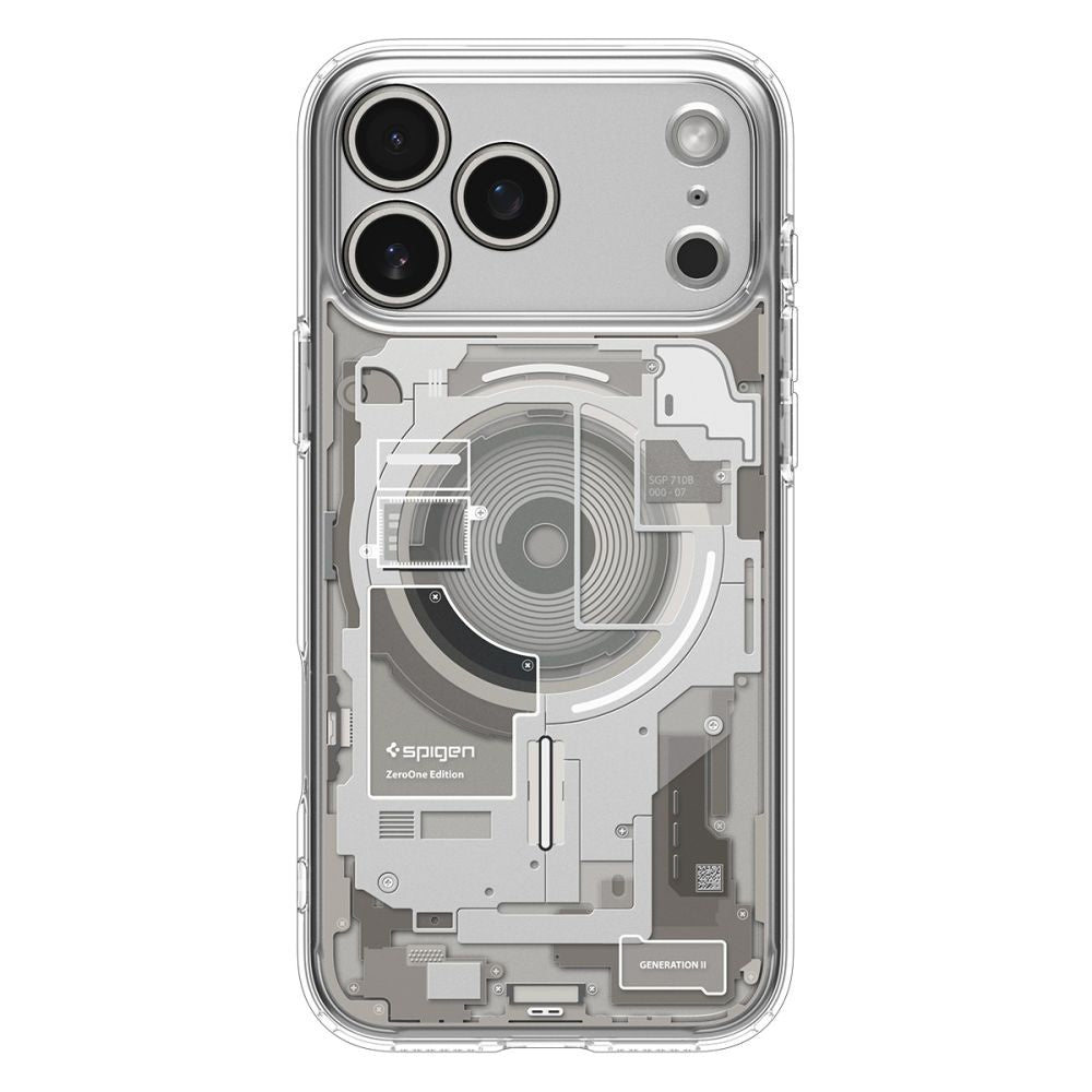 MagSafe-kotelo Apple iPhone 17 Pro Maxille, Spigen, Ultra Hybrid Neo One, Läpinäkyvä