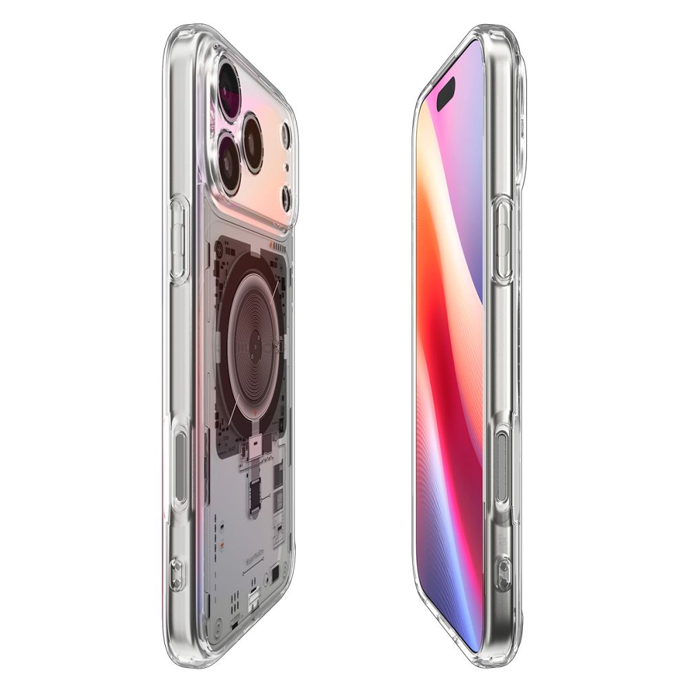 MagSafe-kotelo Apple iPhone 17 Pro Maxille, Spigen, Ultra Hybrid Neo One, Läpinäkyvä