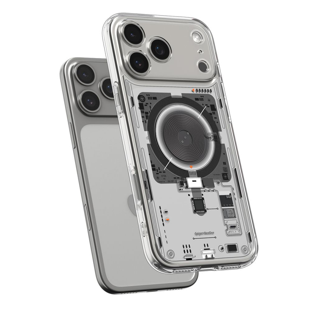 MagSafe-kotelo Apple iPhone 17 Pro Maxille, Spigen, Ultra Hybrid Neo One, Läpinäkyvä