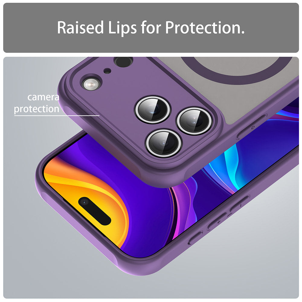 MagSafe-kotelo Apple iPhone 17 Pro Maxille, Techsuit, HaloFrost II, Violetti